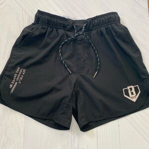Black Baseball Lifestyle 101 Shorts with Logo